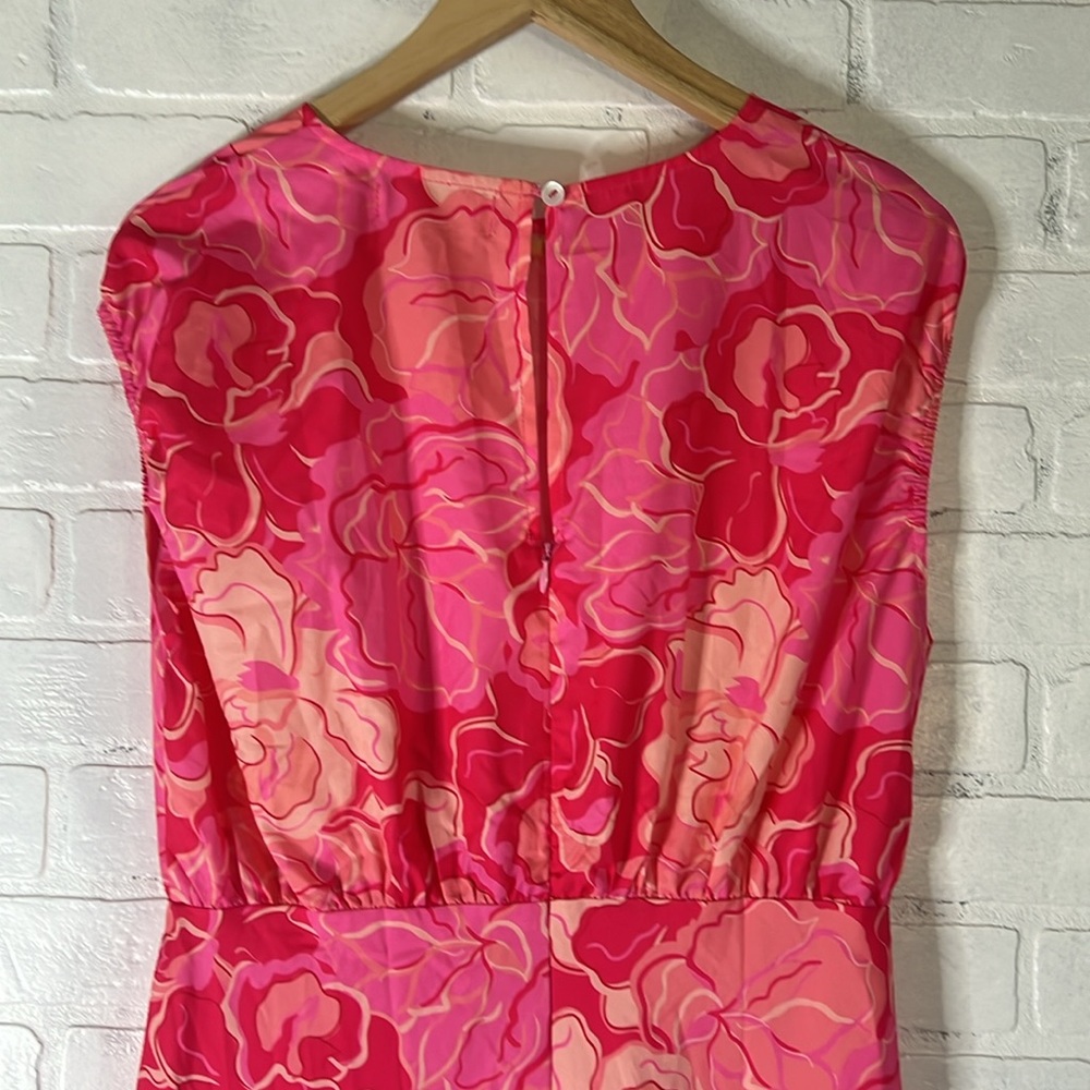 New! Gingham & Heels Jaidon Midi Dress - Pink Hibiscus Size AU 10 (Size US 6) - Picture 9 of 15